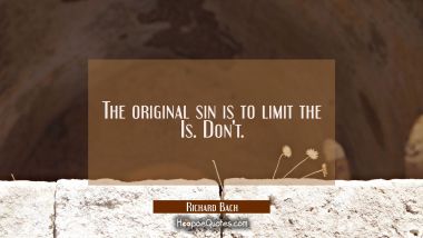 The original sin is to limit the Is. Don&#039;t.