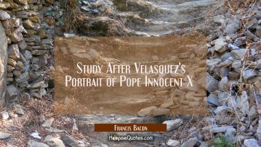 Study After Velasquez's Portrait of Pope Innocent X 