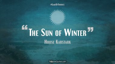 The Sun of Winter