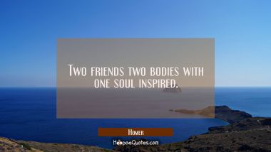 Two friends two bodies with one soul inspired.