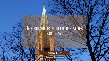 The sound is forced the notes are few!