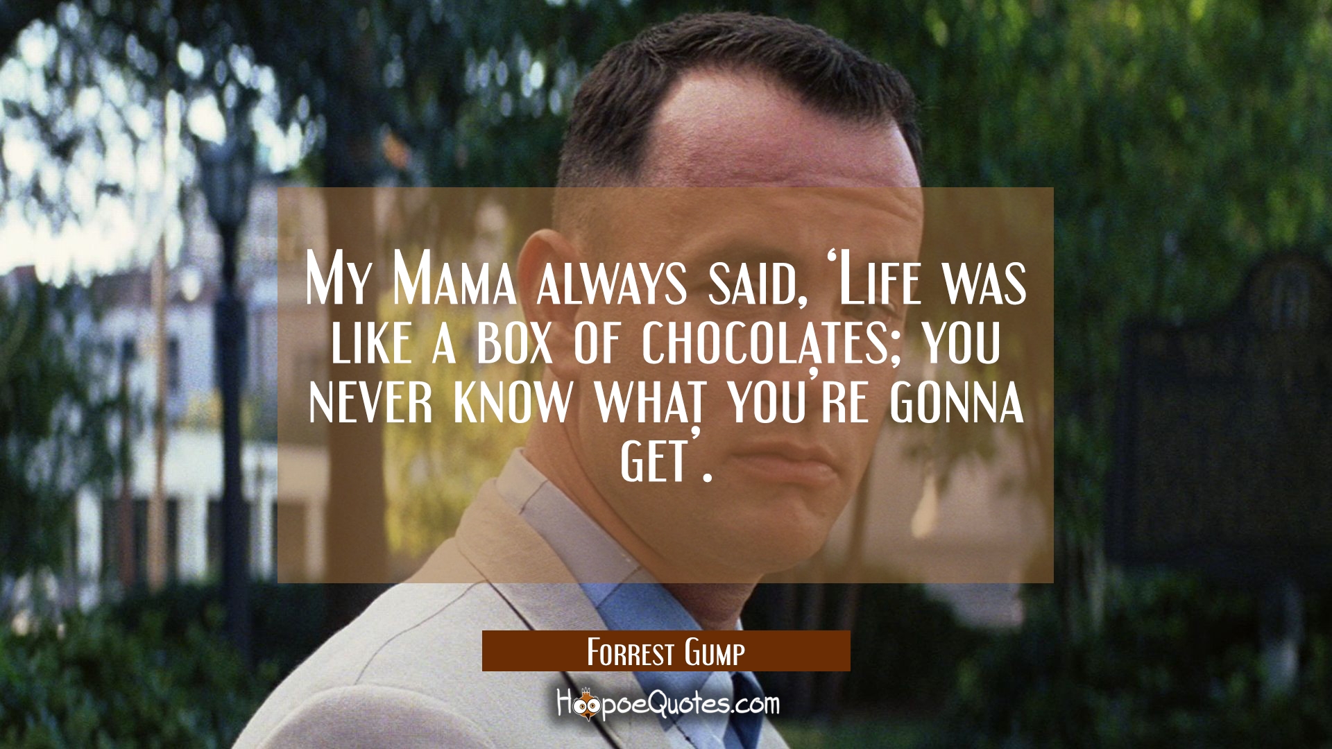 you must have heard of the famous saying 'life is like a box of chocol...